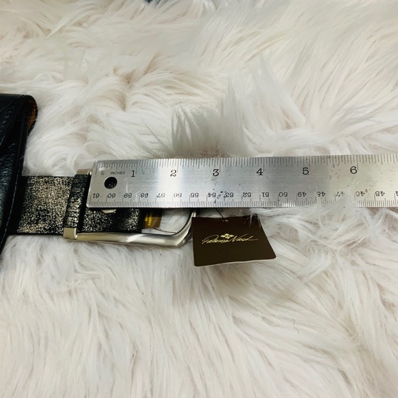 Patricia Nash Chain Link Metallic Distressed Belt w/Bag main image 5